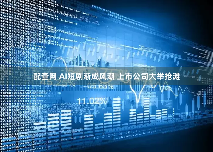 配查网 AI短剧渐成风潮 上市公司大举抢滩
